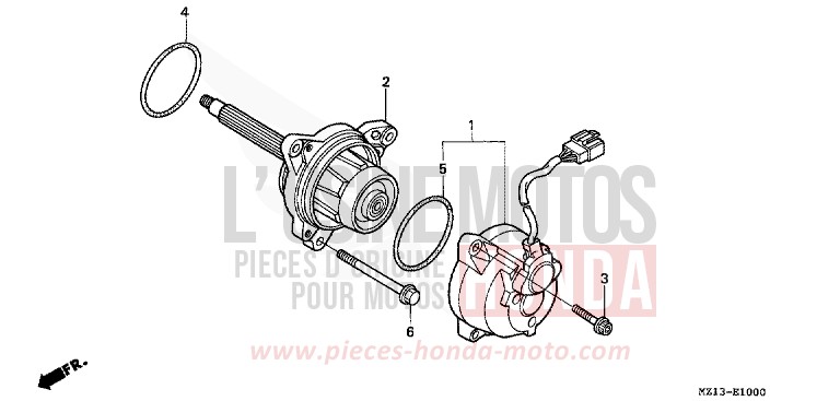 GENERATOR for CB1000F "Big One" CANDY REVIVE RED (R210) from 1995